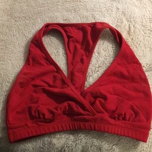 Red celestial bodiez t back bra